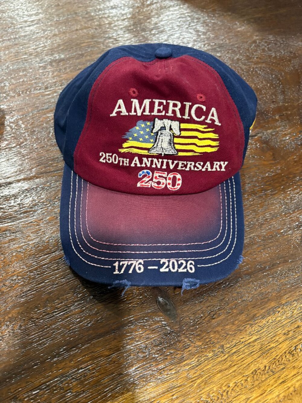 America 205th Anniversary Hat 1776-2026 Navy Adjustable baseball cap hat NEW